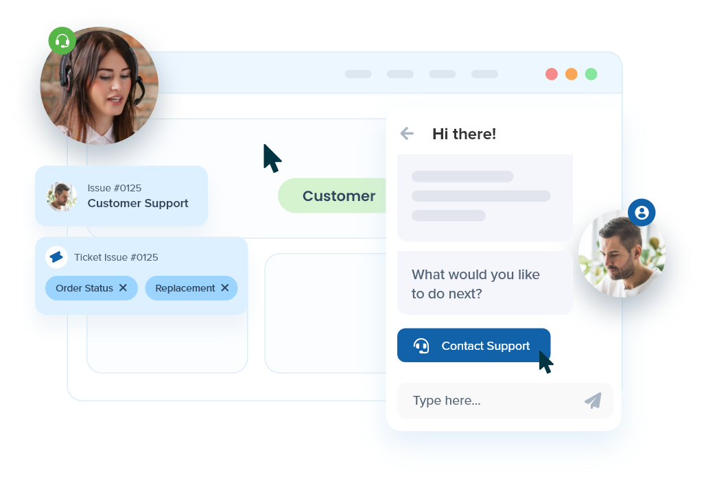 Chat with your customers in real-time