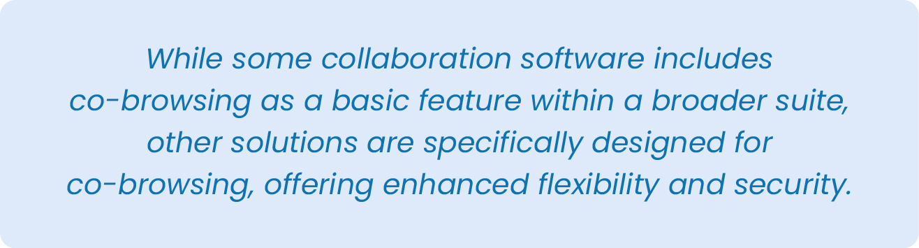 Co-browsing Software
